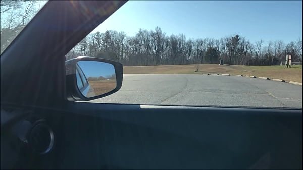 CAUGHT BAREFOOT AND NAKED WANKING IN A BIG PARKING LOT 12-19 