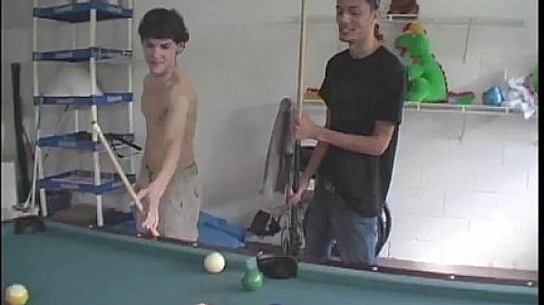 Amazing gay scene Horny Buds play a game of 'Strip Pool' then Fuck! 
