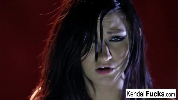 Kendall has way too much fun getting her pussy all_wet