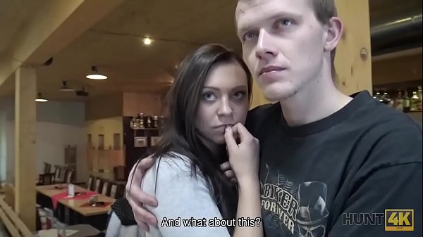 HUNT4K. Couple is tired of bowling, guy wants money, Ornella Morgen wants sex 