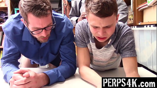 Mall Officer Fuck the Boy and His Stepfather for Shoplifting - Perps4k 