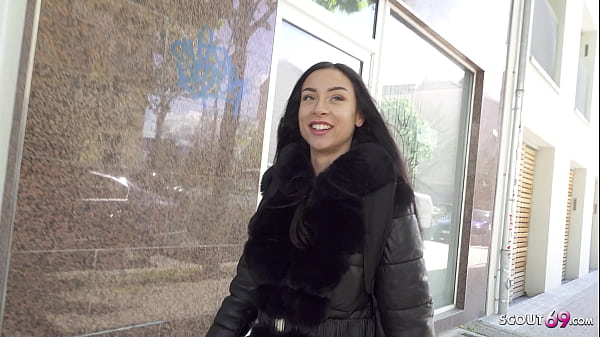 German scout big tits fit brown girl talk to casting sex at model job in berlin