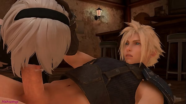B2 from automata takes the cheek and gives claude from the final fantasy in the ass 