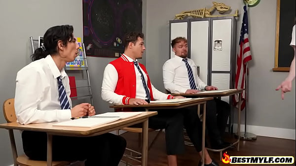 If they want an a they all have to cum on the teacher's face with alaina taylor 