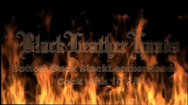 SKLAVE BL&Auml;SST BlackLeatherHands SCHWANZ MIT 10ER PA 