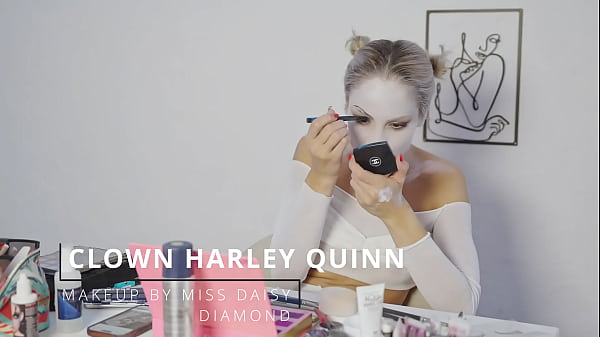 Harley quinn makeup tutorial by miss daisy diamond for halloween