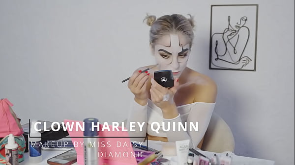 Harley quinn makeup tutorial by miss daisy diamond for halloween 