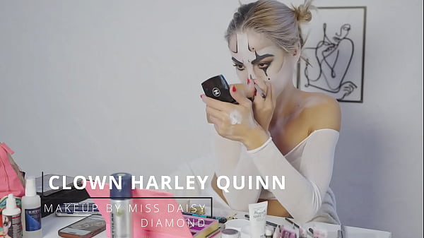 Harley quinn makeup tutorial by miss daisy diamond for halloween 