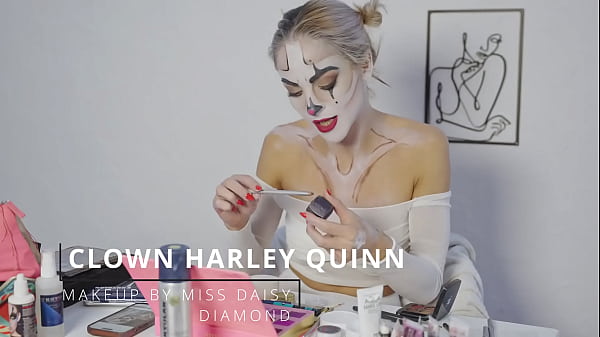 Harley quinn makeup tutorial by miss daisy diamond for halloween