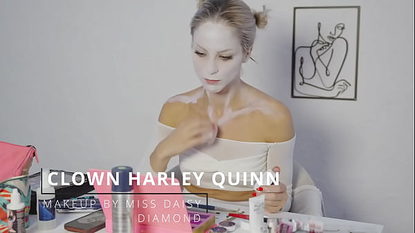 Harley quinn makeup tutorial by miss daisy diamond for halloween