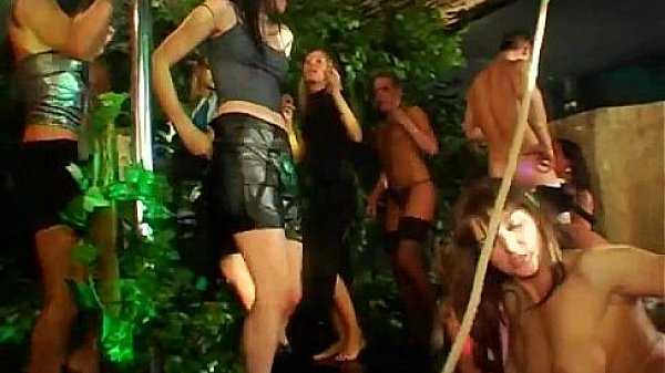 Wild and raucous pole party 