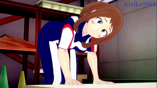 Ochako Uraraka and Izuku Midoriya intense sex. - My Hero Academia Hentai 