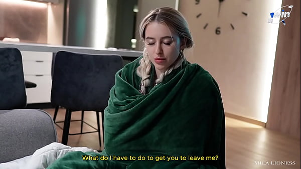 Sharing the bed with stepsister on vacation she got scared and got cum on her panties