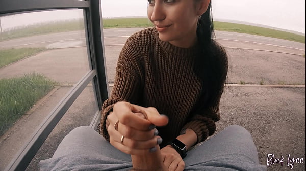 Risky Public Blowjob on a_Bus Station