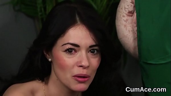 Wacky honey gets spermshot on her face swallowing all theload