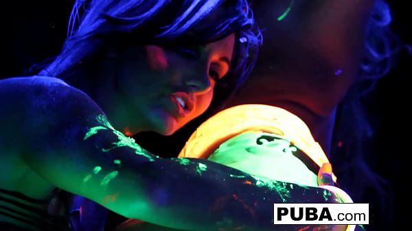 Play MP4 - Black Light Rainy Night with Abigal Mac & Ava Addams