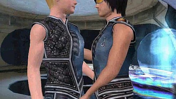 Two sexy 3D studs are sucking and fucking 