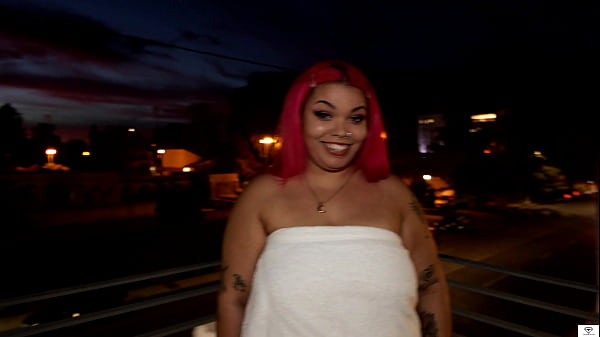 Hot Bbw Sucks & Fucks Outside On Balcony Then Gets Snatch Flooded With Jizz thumbnail