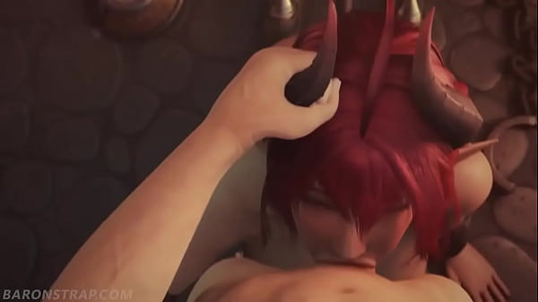 Hermosa y tetona succubo sinia chupando verga 