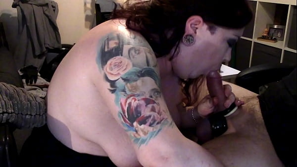 Pumps His Cock His_Filthy Slut Gives Him A_Blowjob_Pumping_Girl BJ_Gloves BBW Chubby Sucking Deepthroat Facefucking