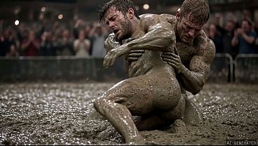 AI MEN Mud Wrestle