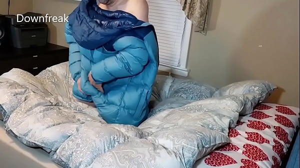 Humping North FaceDown Jacket AndCovers_It With_Cum