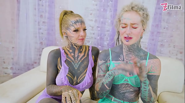 2 hot heavily tattooed teens hard fuck world champion atm gapes facial