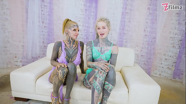 2 Hot Heavily Tattooed TEENS Hard FUCK world champion, ATM, gapes, facial 