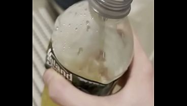 Boney feet, piss bottle, piss kink 