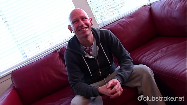 Bald Amateur Rob Jerks Off_His Large Shaft
