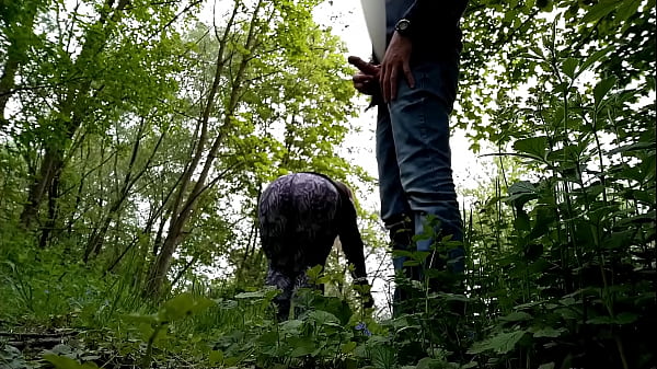 Play MP4 - Sexy neighbor with a fat ass jerked me off in nature