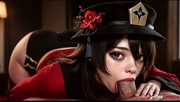 Hu Tao Ghost Girl stepdaughter Playful Creampie At Family Funeral Parlor [AI]