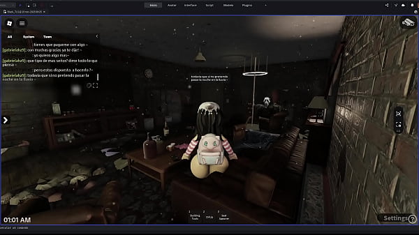 Chica escapa de la lluvia y termina siendo penetrada por un desconocido en un apartamento abandonado en roblox 