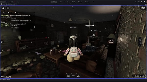 Chica escapa de la lluvia y termina siendo penetrada por un desconocido en un apartamento abandonado en roblox 