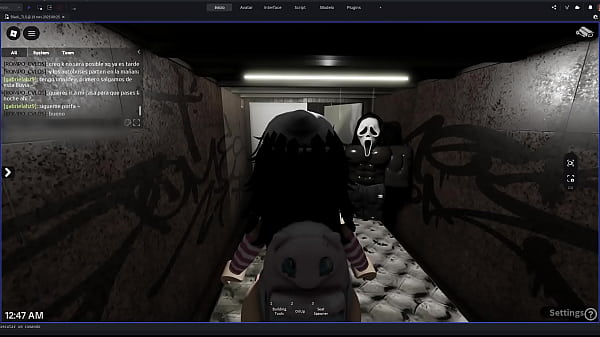 Chica escapa de la lluvia y termina siendo penetrada por un desconocido en un apartamento abandonado en roblox 