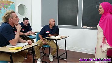Hijabi Teacher Kiki Cali Takes on Four Students in Classroom