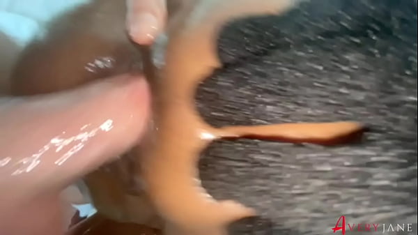 Play MP4 - Big Ass Ebony Anal Gapes with Thick White Cock