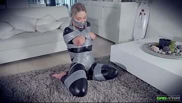 Young Blonde Girl Next Door Tied Up And Gagged With Tape While Being Totally Helpless Ep 2 thumbnail