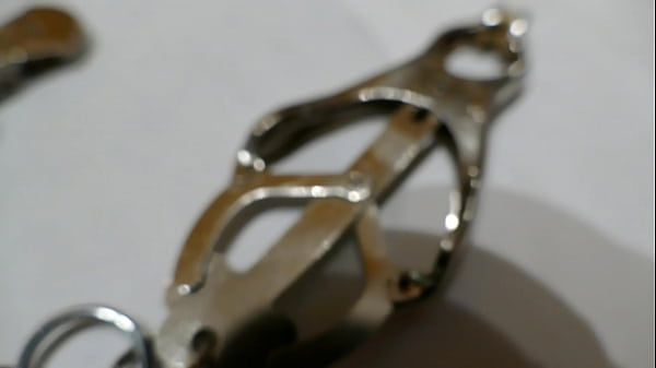 my nipple clamps for christmas pleasure all day long for my mistress