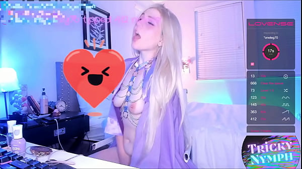 Play MP4 - Blonde Nymph Plays For Chat In Her Ahegao Panties