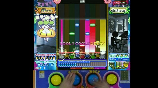サイレント ＥＸ CLEAR_手元 画面 Pop n music