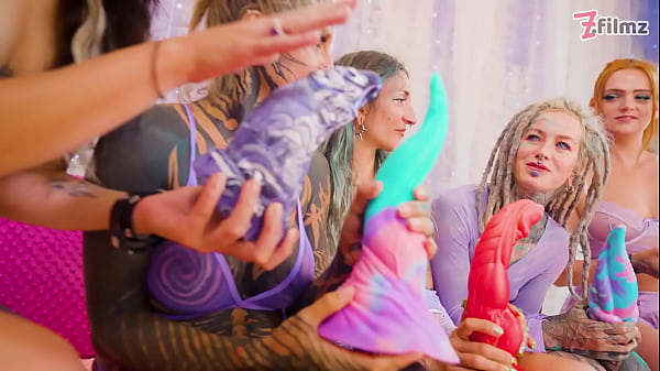 Squirt mayhem &ndash; 5 girls squirting together with anal dildos gaping prolapse & atm 