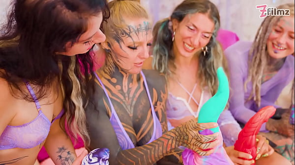 Squirt mayhem &ndash; 5 girls squirting together with anal dildos gaping prolapse & atm