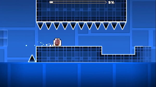 Rick astley is gonna play the game geometry dash gone terribly wrong lol