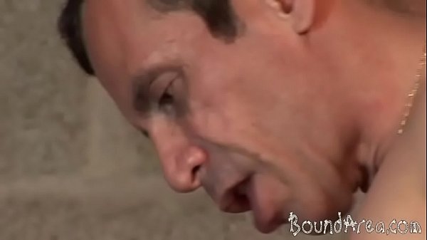 Old and young gay lovers go for kinky BDSM play 