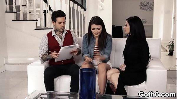 Get ready for an epic threesomefuck fest with_hot babeAdria Rae and Joanna Angel as they shared with_a huge cock and_got pounded on acouch