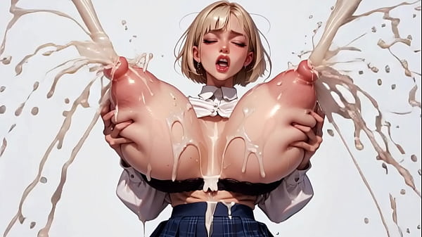 Horny blonde ai 18 student roughly milks her plump massive tits 