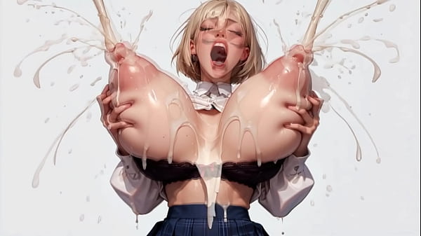 Play MP4 - horny blonde AI 18  student roughly milks her plump massive tits