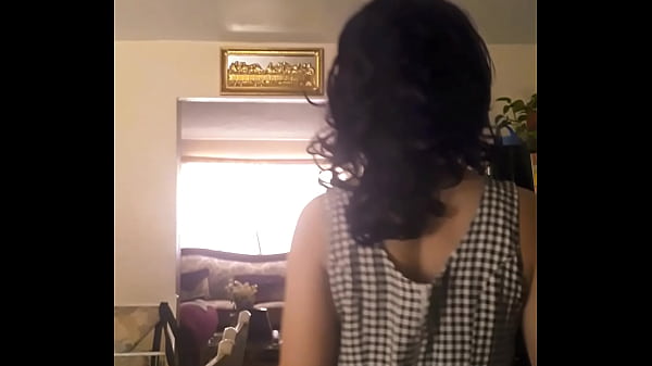 crossdresser frolicking without makeup 