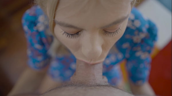 Horny secretary sucking dick at work